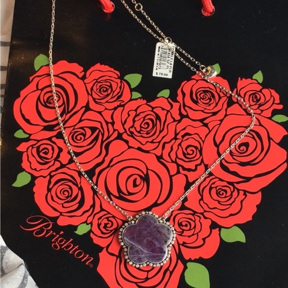 Amethyst Twinkle La Flor Necklace Brighton NWT - Picture 3 of 6